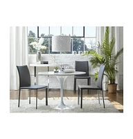 Set of 2 Dining Side Chairs with Padded Seats