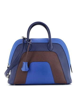 Pre-Owned Hermes 30 Bolide 1923 Rainbow Bag Epsom