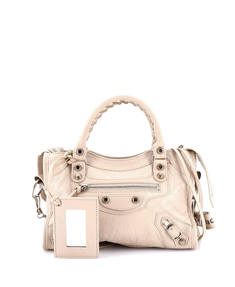 Pre-Owned Balenciaga Mini City Classic Studs Bag Leather