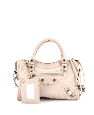 Pre-Owned Balenciaga Mini City Classic Studs Bag Leather