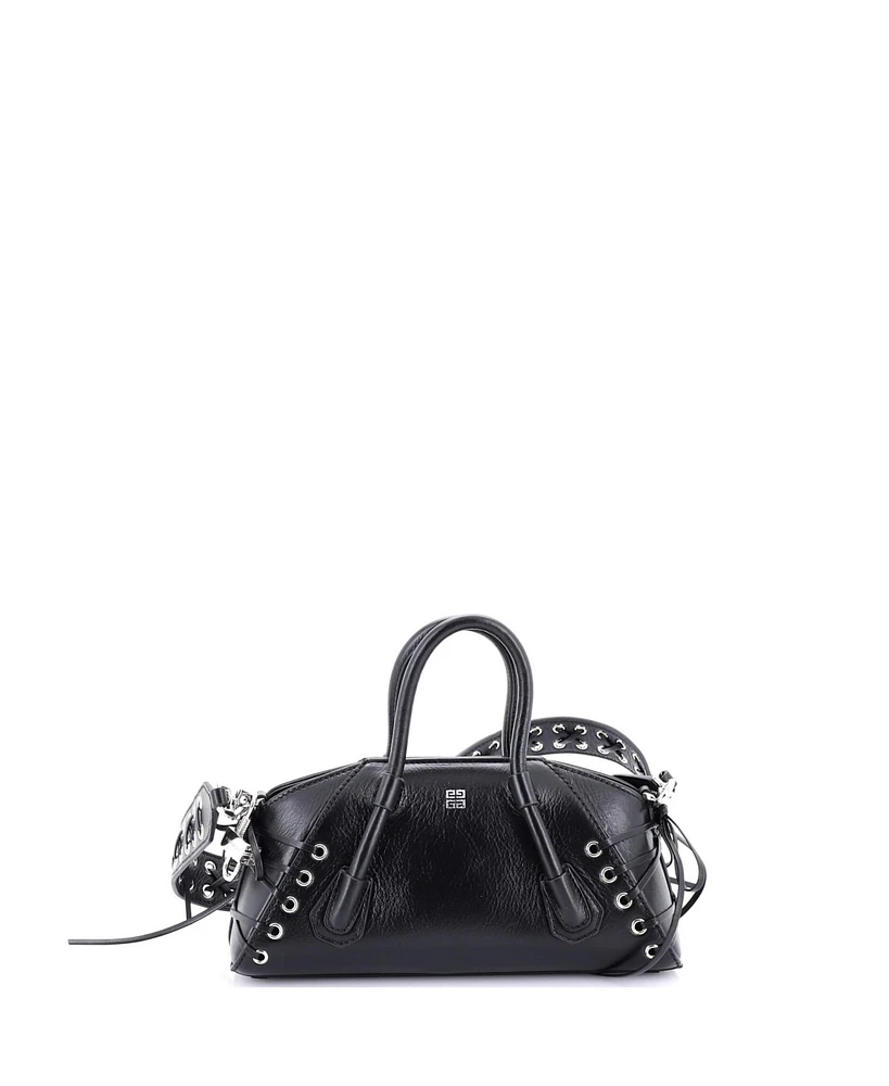Pre-Owned Givenchy Mini Antigona Stretch Bag Leather