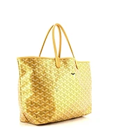 Pre-Owned Goyard Pm Saint Louis Tote Precious Metals Coated Canvas