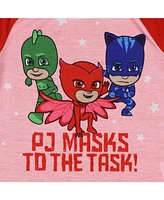Pj Masks Toddler Girls Pajamas Gekko Catboy Owlette To The Task Heroes 2 Piece Set