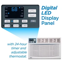 Black+Decker Window Air Conditioner 8,000 Btu, Ac Window Unit Cools Up to 350 Square Feet, Window Ac Unit with Remote Control, 3 Cooling Speeds and Fa