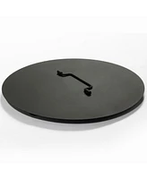 15 Inch Propane Tabletop Fire Pit with Lid as Lockable Handle for Portable Camping