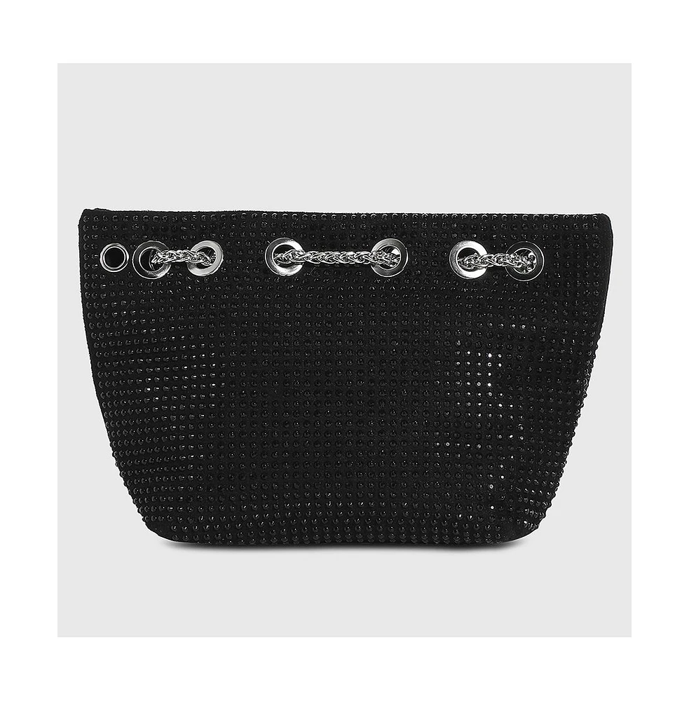 Women's Stud Chain Handbag - Black