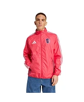 Adidas Men's Red/White St. Louis City Sc 2025 Anthem Reversible Full-Zip Jacket