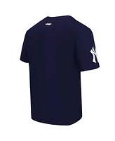 Pro Standard Men's Navy New York Yankees Turn It Up Dropped Shoulder T-Shirt