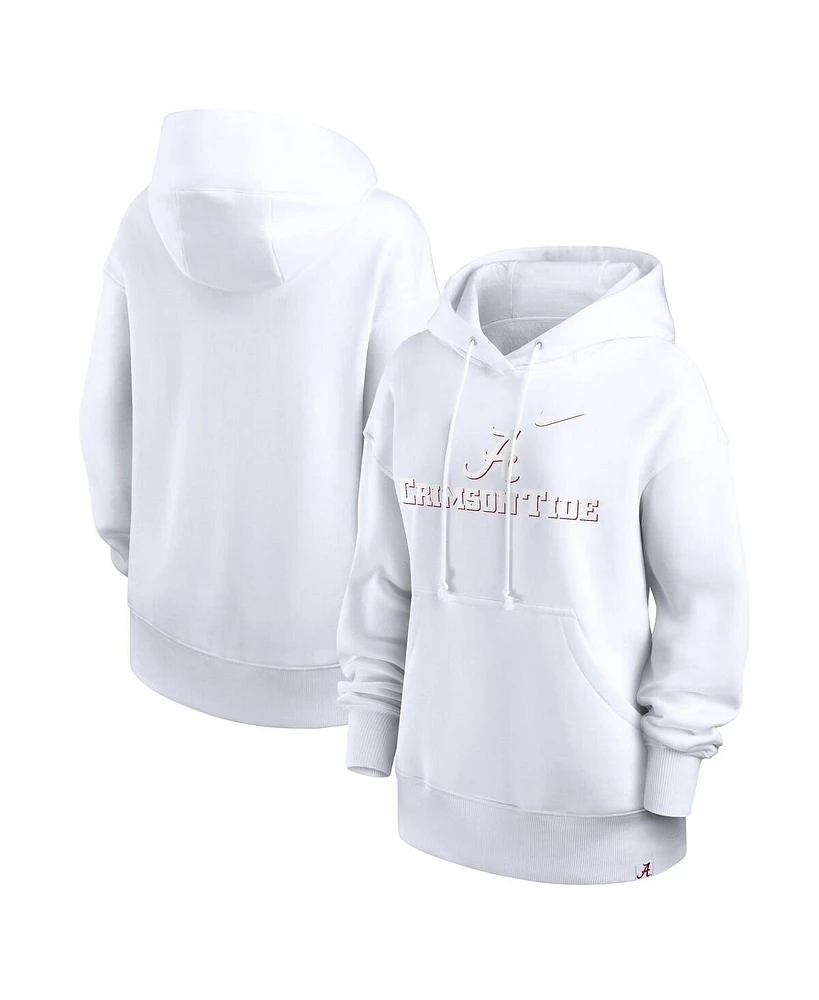Nike Women's White Alabama Crimson Tide Phoenix Pullover Hoodie