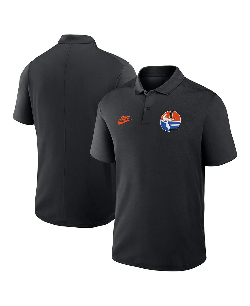 Nike Men's Black Florida Gators Primetime Victory Legacy Vault Logo Performance Polo Shirt