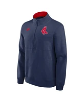 Nike Men's Navy Boston Red Sox Cooperstown Collection Fleece Half-Zip Pullover Sweatshirt