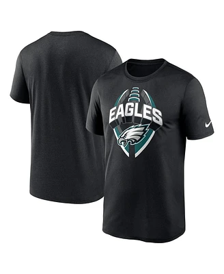 Nike Men's Black Philadelphia Eagles Legend Icon Performance T-Shirt