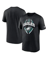 Nike Men's Black Philadelphia Eagles Legend Icon Performance T-Shirt