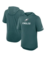 Nike Men's Midnight Green Philadelphia Eagles Lockup Tri-Blend Hoodie T-Shirt
