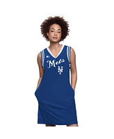 Starter Women's Royal New York Mets Fast Track Sneaker V-Neck Dress