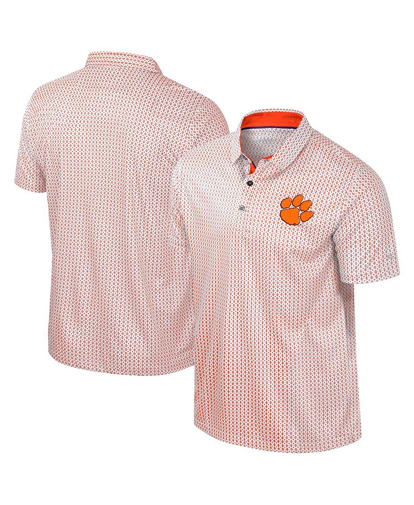 Colosseum Men's Orange Clemson Tigers Big Tall Marty Rival Polo Shirt