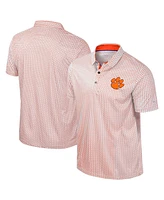 Colosseum Men's Orange Clemson Tigers Big Tall Marty Rival Polo Shirt