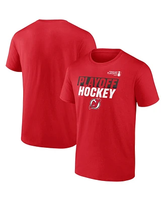 Fanatics Men's Red New Jersey Devils 2025 Stanley Cup Playoffs Breakout T-Shirt