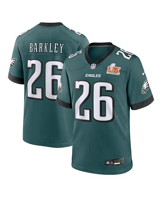 Nike Men's Saquon Barkley Midnight Green Philadelphia Eagles Super Bowl Lix Game Player Jersey
