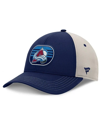 Fanatics Men's Navy/Gray Colorado Avalanche 2025 Stanley Cup Playoffs Locker Room Trucker Adjustable Hat