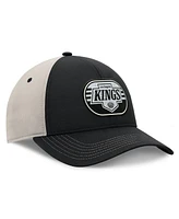 Fanatics Men's Black/Gray Los Angeles Kings 2025 Stanley Cup Playoffs Locker Room Trucker Adjustable Hat