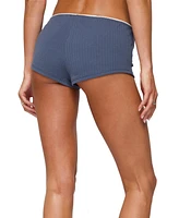 Edikted Women's Isela Contrast Pointelle Shorts