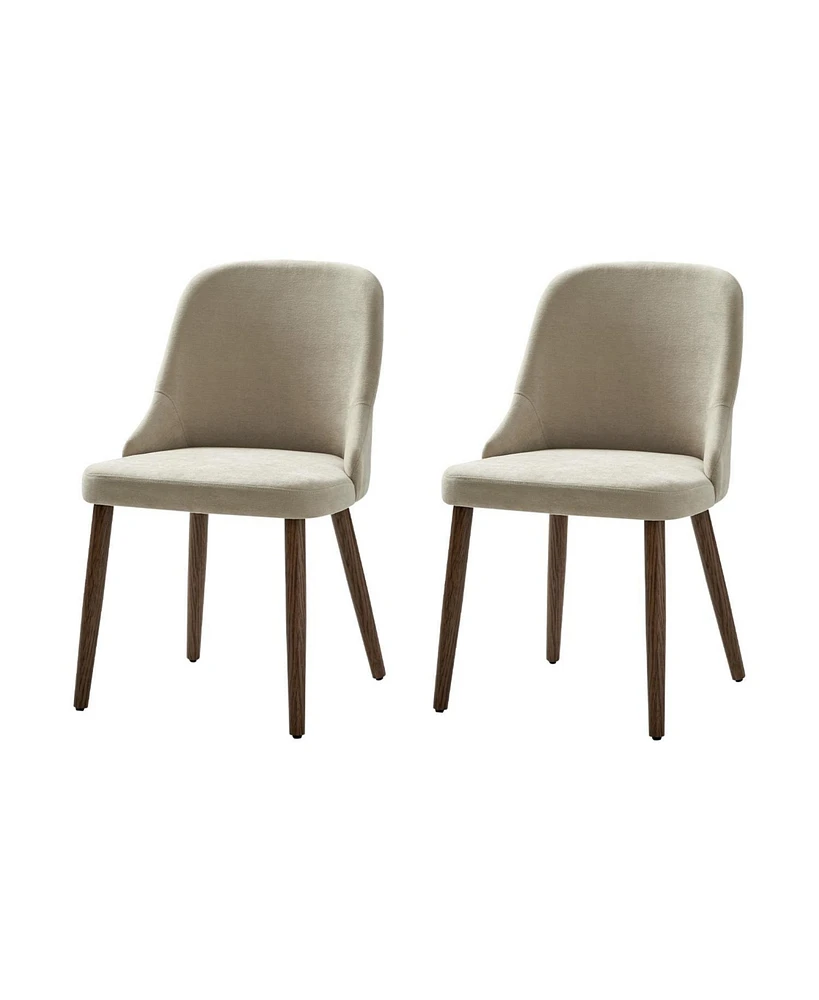 Adrian Modern Easy Assembly Space-Saving Dining Chair,Set of 2