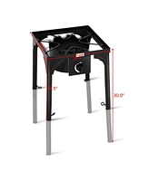 100,000-btu Portable Propane Outdoor Camp Stove with Adjustable Legs