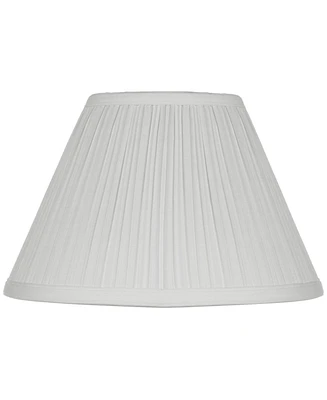 Antique White Small Empire Mushroom Pleated Lamp Shade 5" Top x 11" Bottom x 7.5" High (Clip-On) Replacement - Springcrest