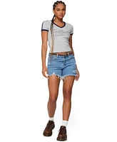 Edikted Women's Los Angeles Contrast T Shirt