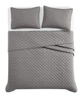 Cannon Oversized Cotton Percale 3-Pc. Quilt Set