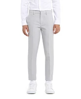 Opposuits Big Boys Groovy Grey Slim Fit Solid Suit Including Blazer, Pants and Clip-On-Tie