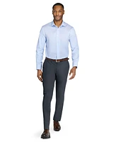 Michelsons Of London Men's Houndstooth Hybrid Slim Fit Easy Care Long Sleeve Shirt