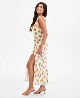 Astr the Label Women's Allexina Printed Tie-Shoulder Dress