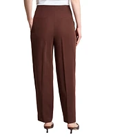 Jones New York Women's Belted Straight-Leg Paperbag Pants