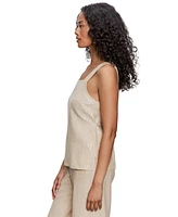 Sanctuary Women's Desert Square-Neck Sleeveless Sequin Top