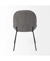 Set of 2 Fabric Side Chairs with Cushioned Seats for Dining and Home Decor