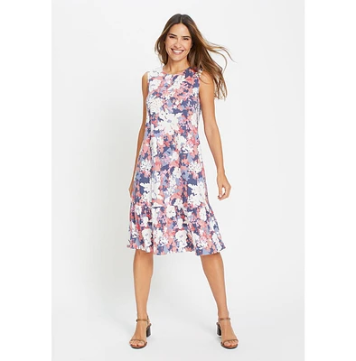 Olsen Women's Sleeveless Floral Camo Dress