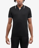Spring + Mercer Men's Johnny Collar Short Sleeve Sweater Polo