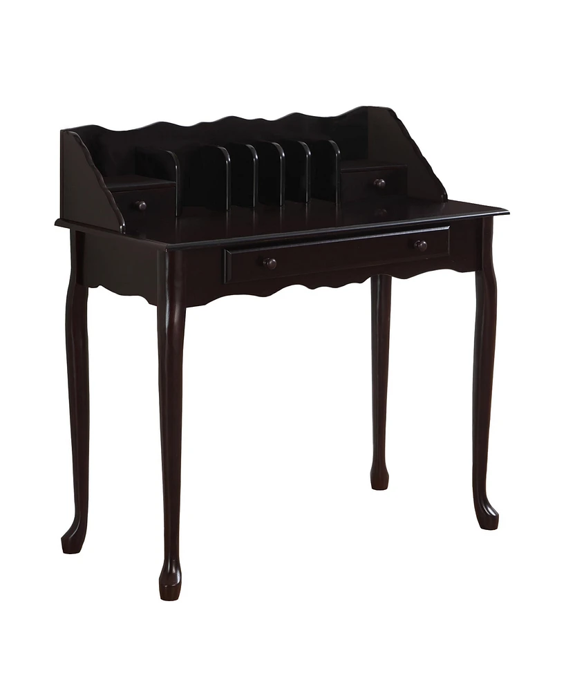 Solid Wood Computer Desk with Three Drawers – Modern Home Office Desk