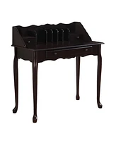 Solid Wood Computer Desk with Three Drawers – Modern Home Office Desk