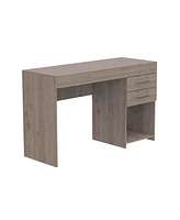 Contemporary Computer Desk with Two Drawers for Small Space Solutions