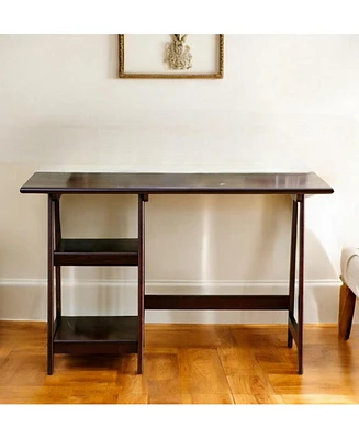 Multi-Function Computer Desk with Adjustable Shelves and Cable Management