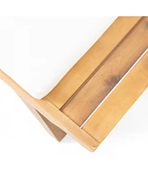 Outdoor Acacia Wood Club Chair