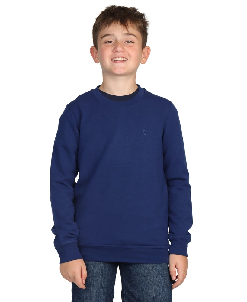 Tailorbyrd Boys Sueded Fleece Crewneck Pullover