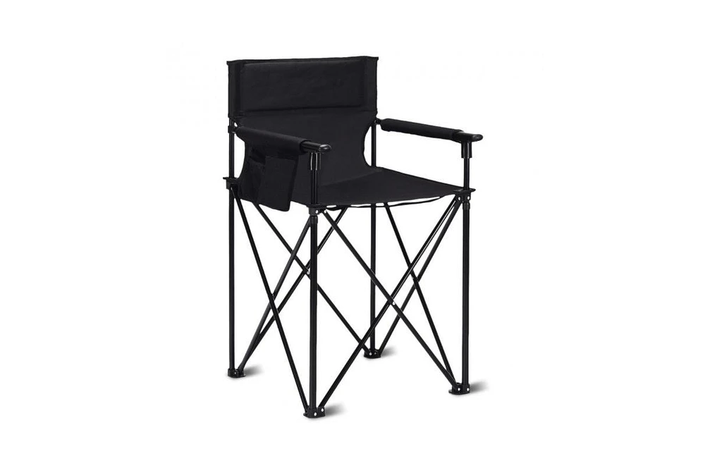 Portable 38 Inch Oversized High Camping Fishing Folding Chair
