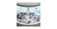 10 Gallon Cooler Bar Table Outdoor Coffee Table Ice Bucket with Telescopic Tabletop for Beer and Wine