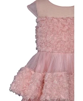 Bonnie Jean Big Girls Tiered Illusion Dress