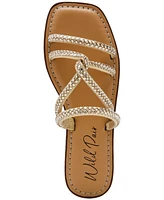 Wild Pair Gabryell Embellished Slip-On Flat Sandals, Created for Macy's