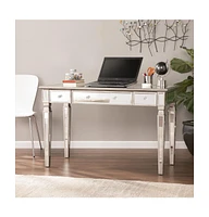 Glam Mirrored Furniture with Three Drawers for Bedroom or Entryway